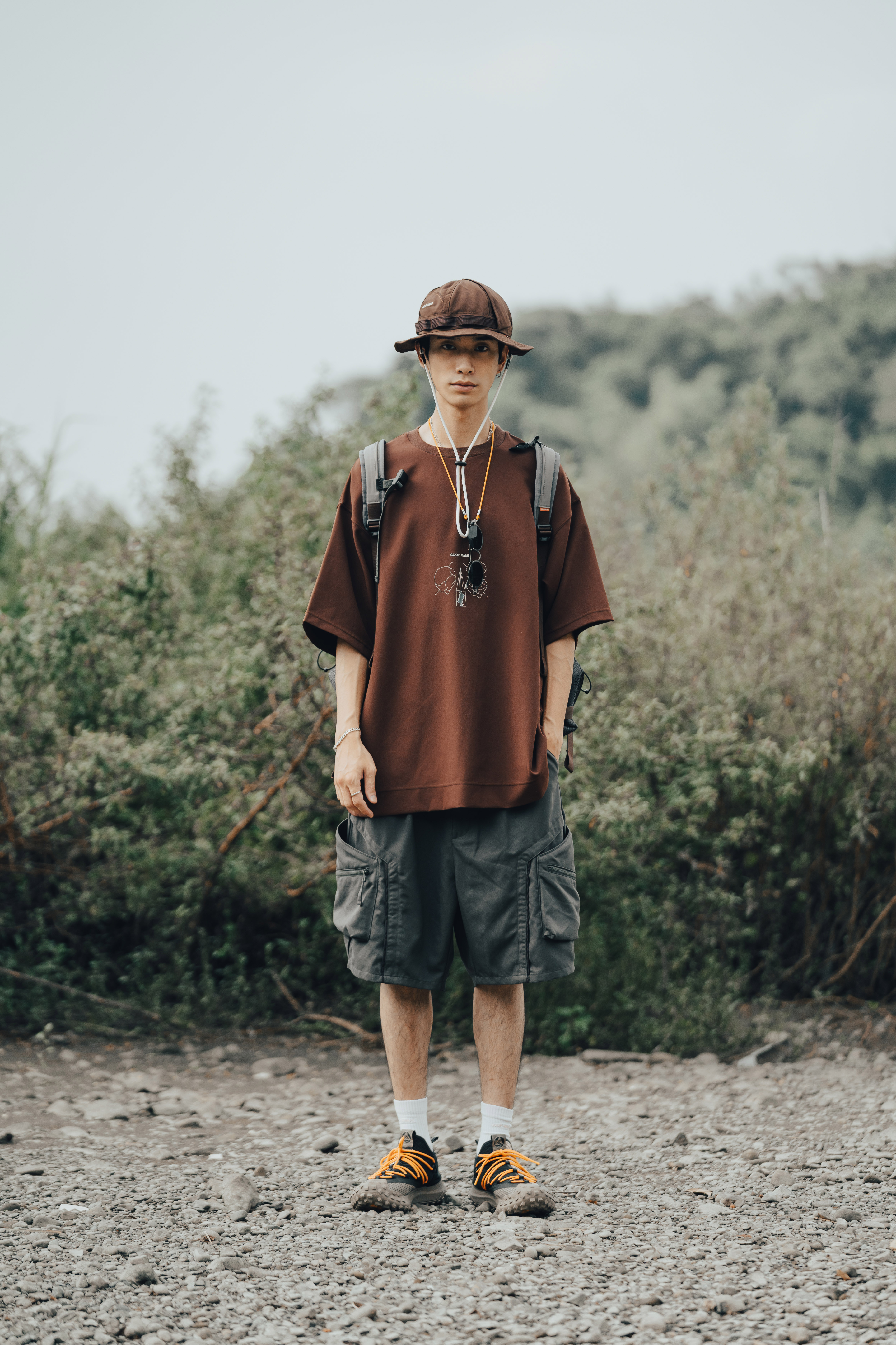 GOOPiMADE UE-01 - “Combinatorics” Bucket Hat - Shale