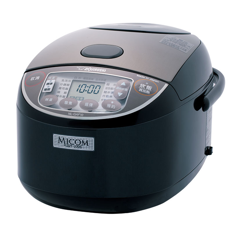 ZOJIRUSHI 象印 日本製 10人份黑厚釜微電腦電子鍋(NL-GAF18)