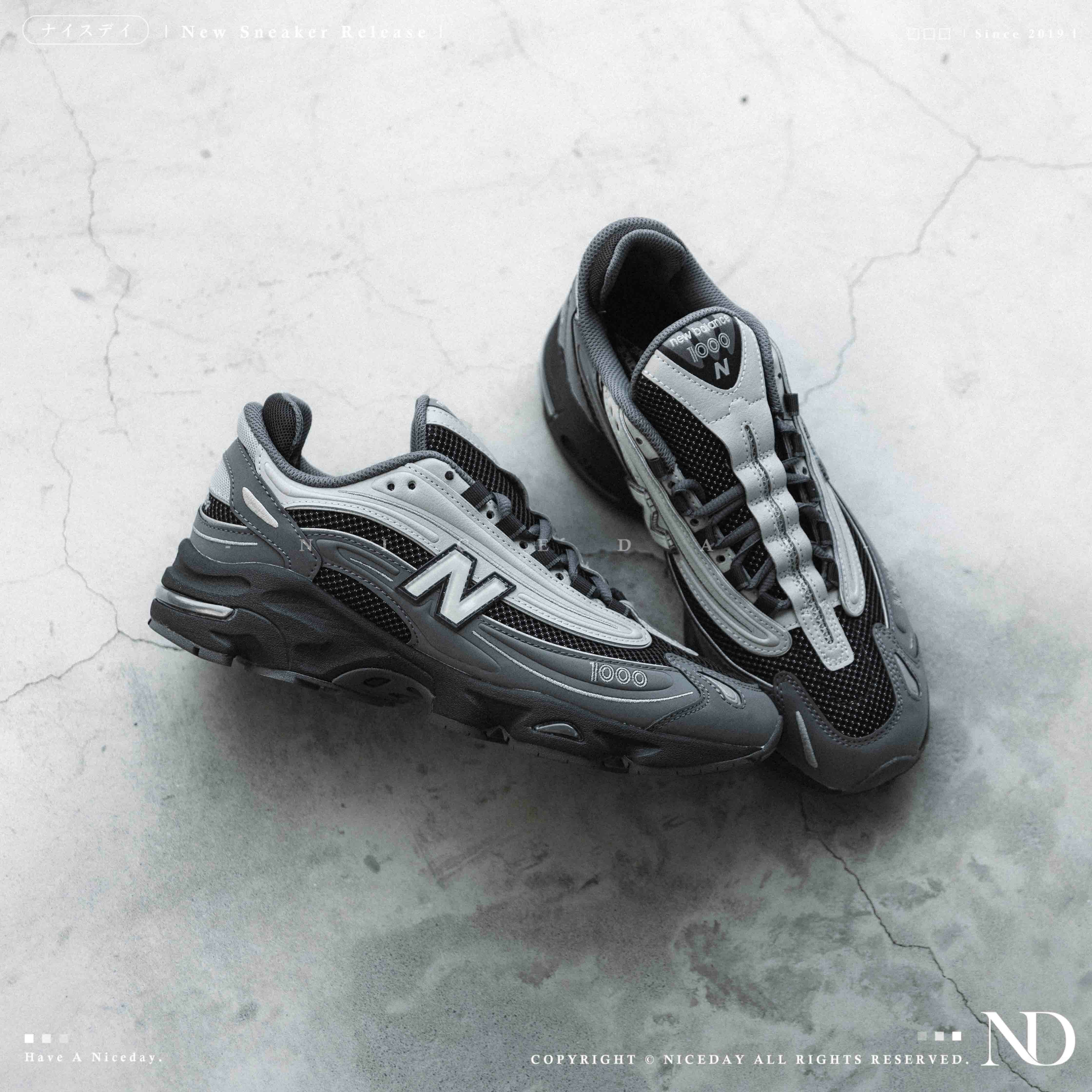 NICEDAY 現貨 New Balance 1000 鐵灰 炭灰 黑灰 黑色 灰色 復古 男女鞋 M1000MEG