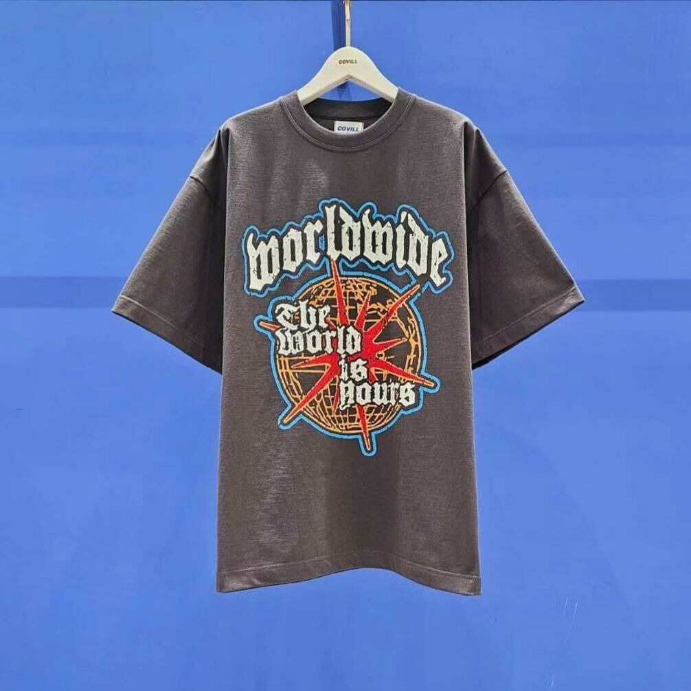 OverSize英文字圖案短袖Tee COVILL-176T
