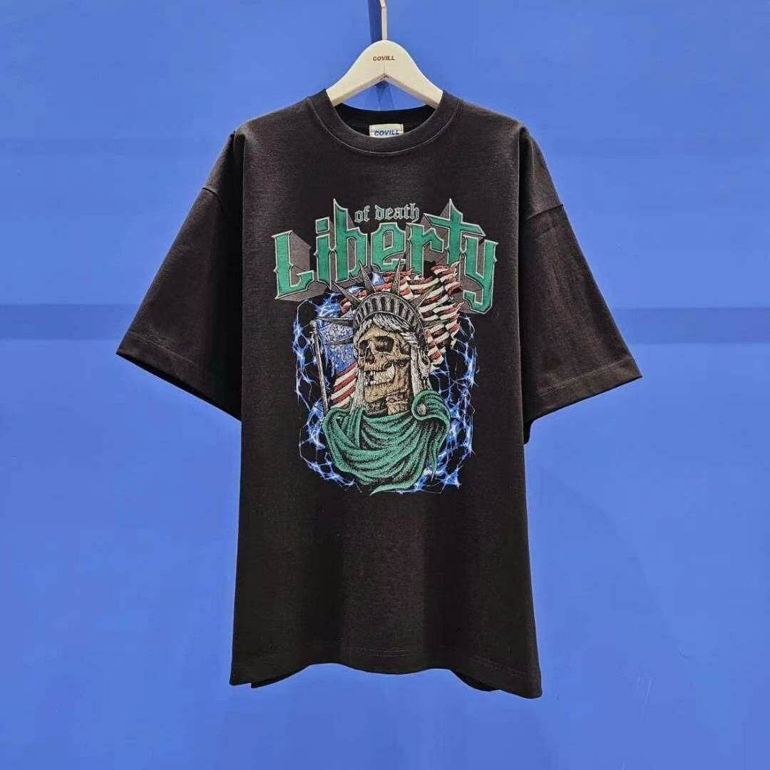 OverSize英文字圖案短袖Tee COVILL-181T