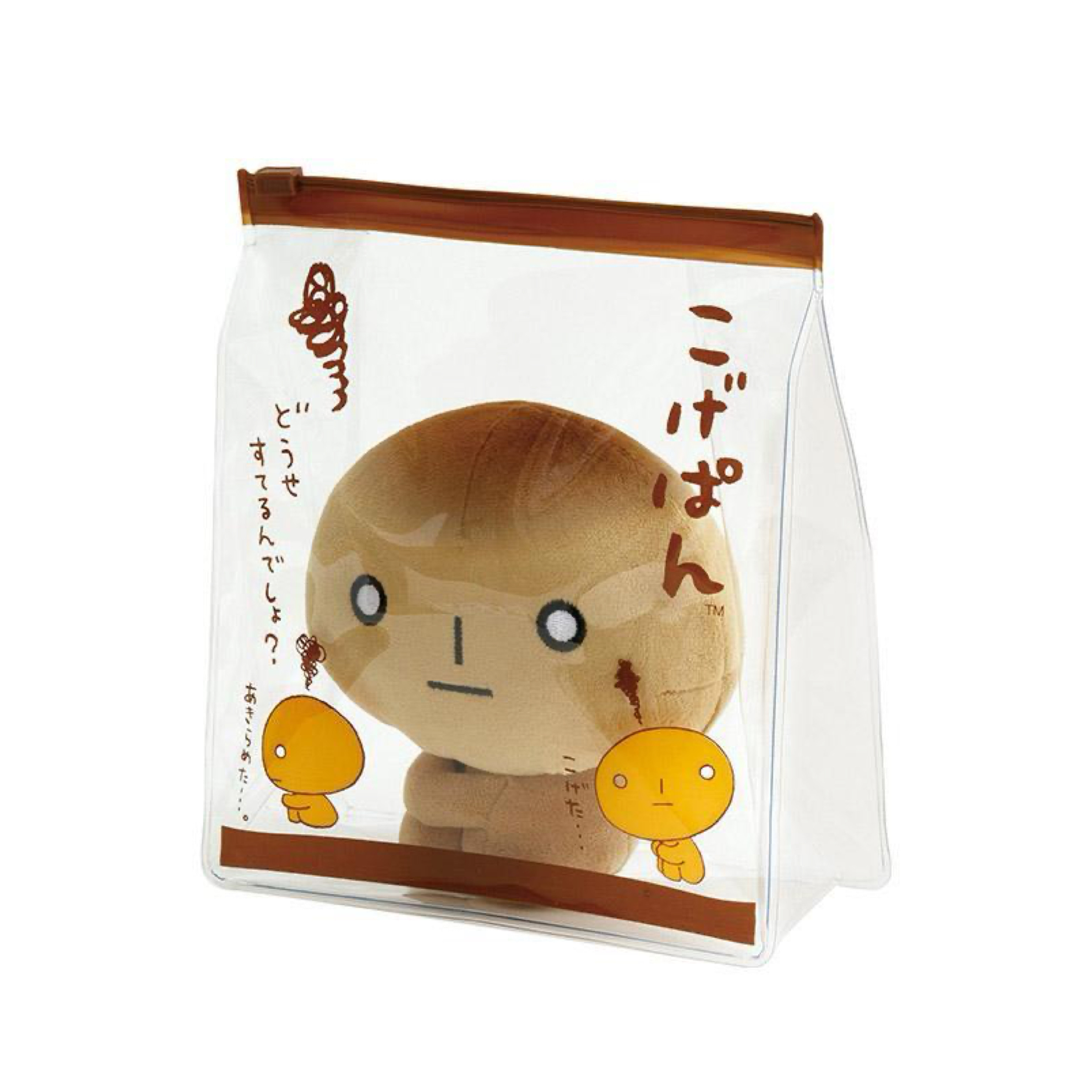 JP 懷舊角色 烤燶紅豆麵包公仔 連Pouch 9072