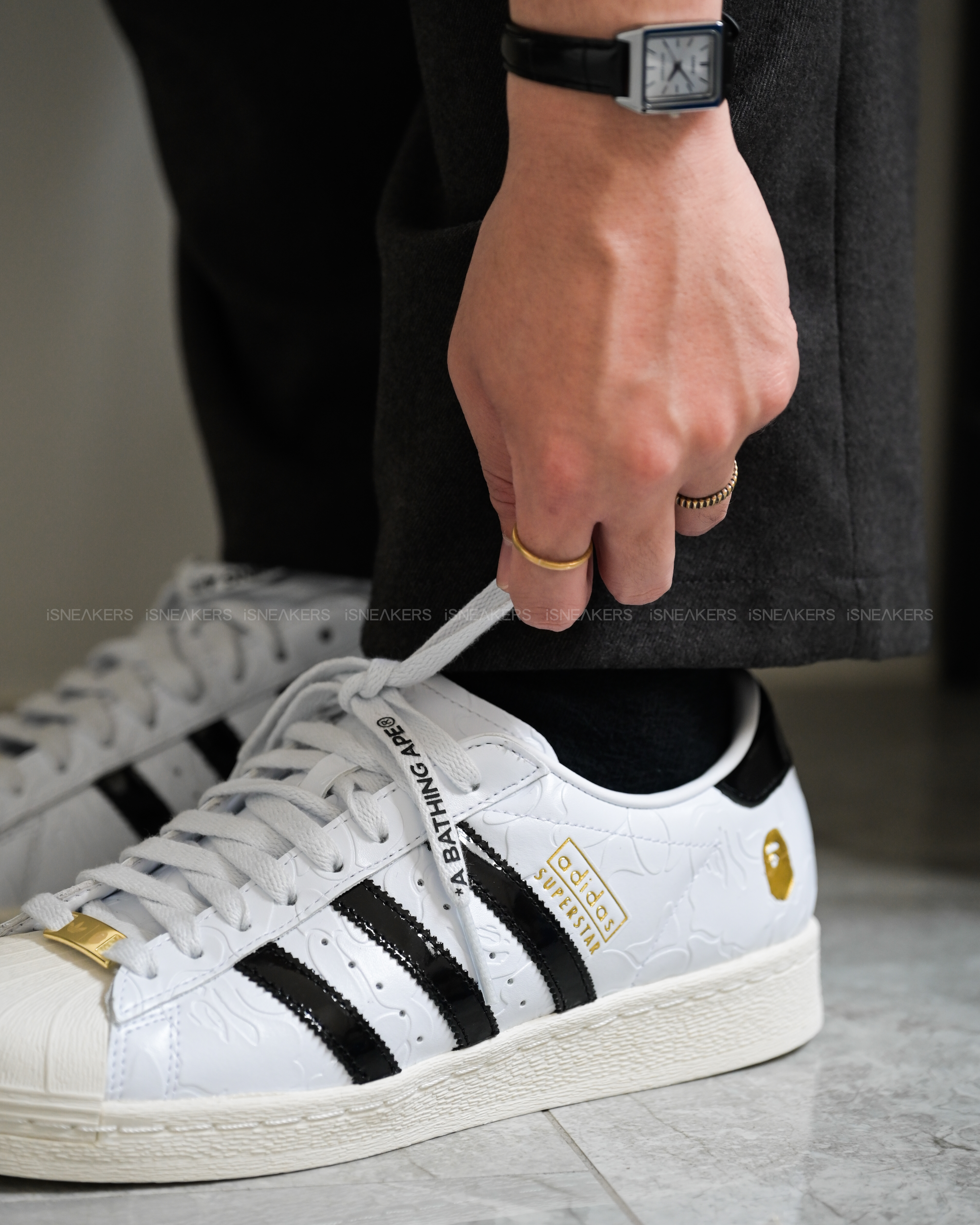 iSNEAKERS｜BAPE x Adidas Superstar Vintage "Blue White" 藍白 JR2702 "White Black" 黑白 JR2701