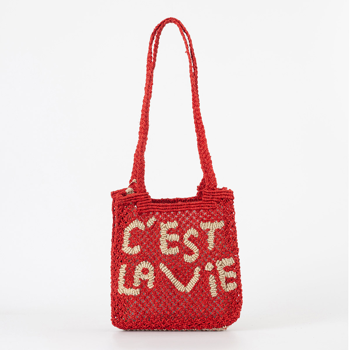 C'est La Vie 編織包-Cara-紅