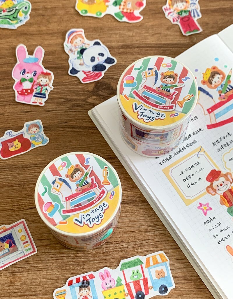 Molinta Tape - Die Cut - Vintage Toys