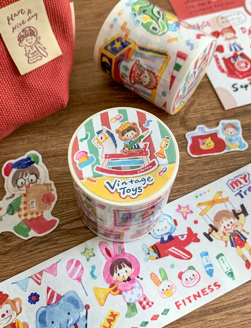 Molinta Tape - Die Cut - Vintage Toys