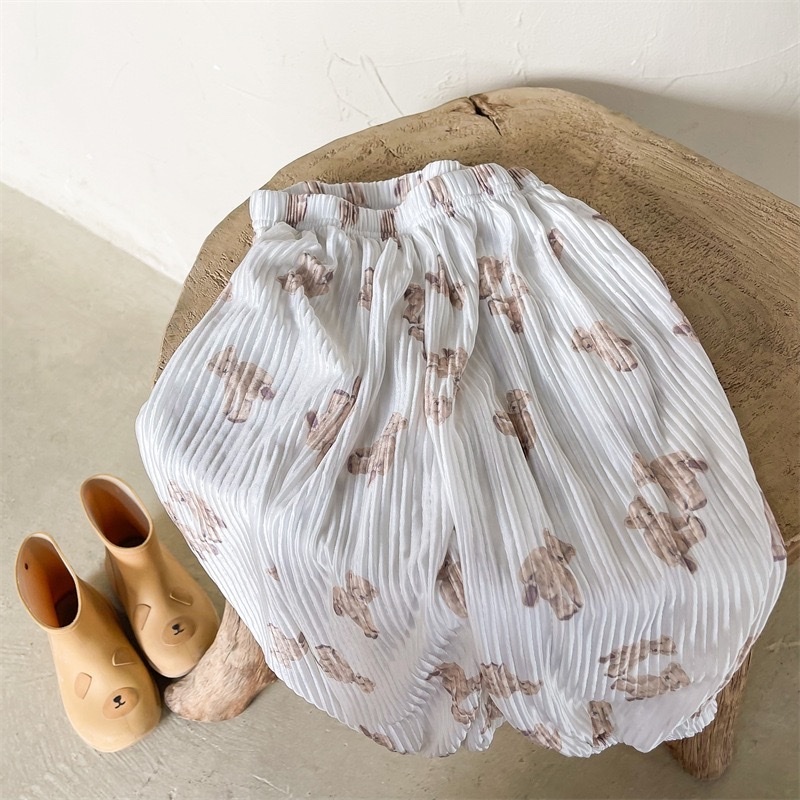 冰絲熊熊九分防蚊褲