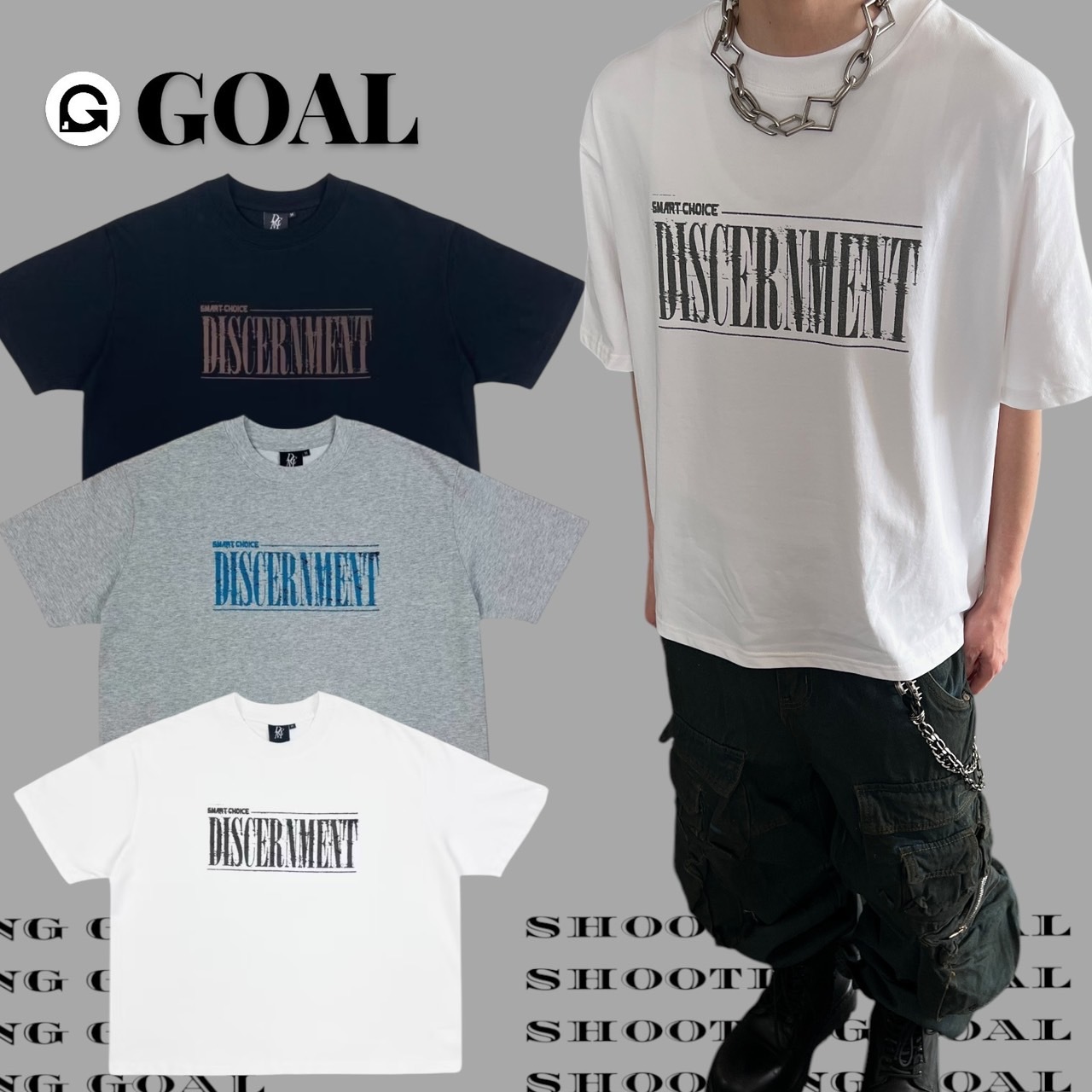 (GOAL) DCM 飄移字體 BOXY 短寬版型 短TEE 男女款 春夏新品