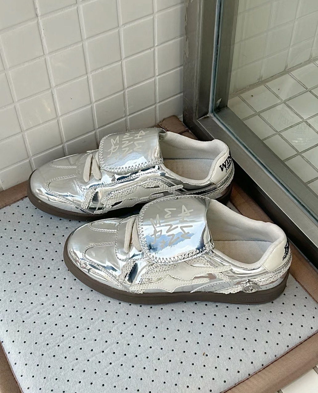 KILLWINNER ジャーマントレーナー ローカット グレー 23.5cm