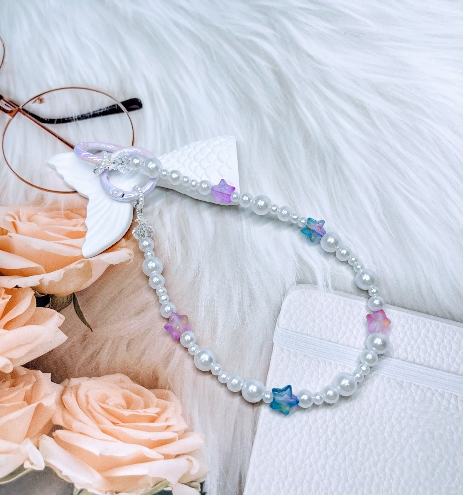 🌟珍珠小珠星星🌟手工串珠掛飾