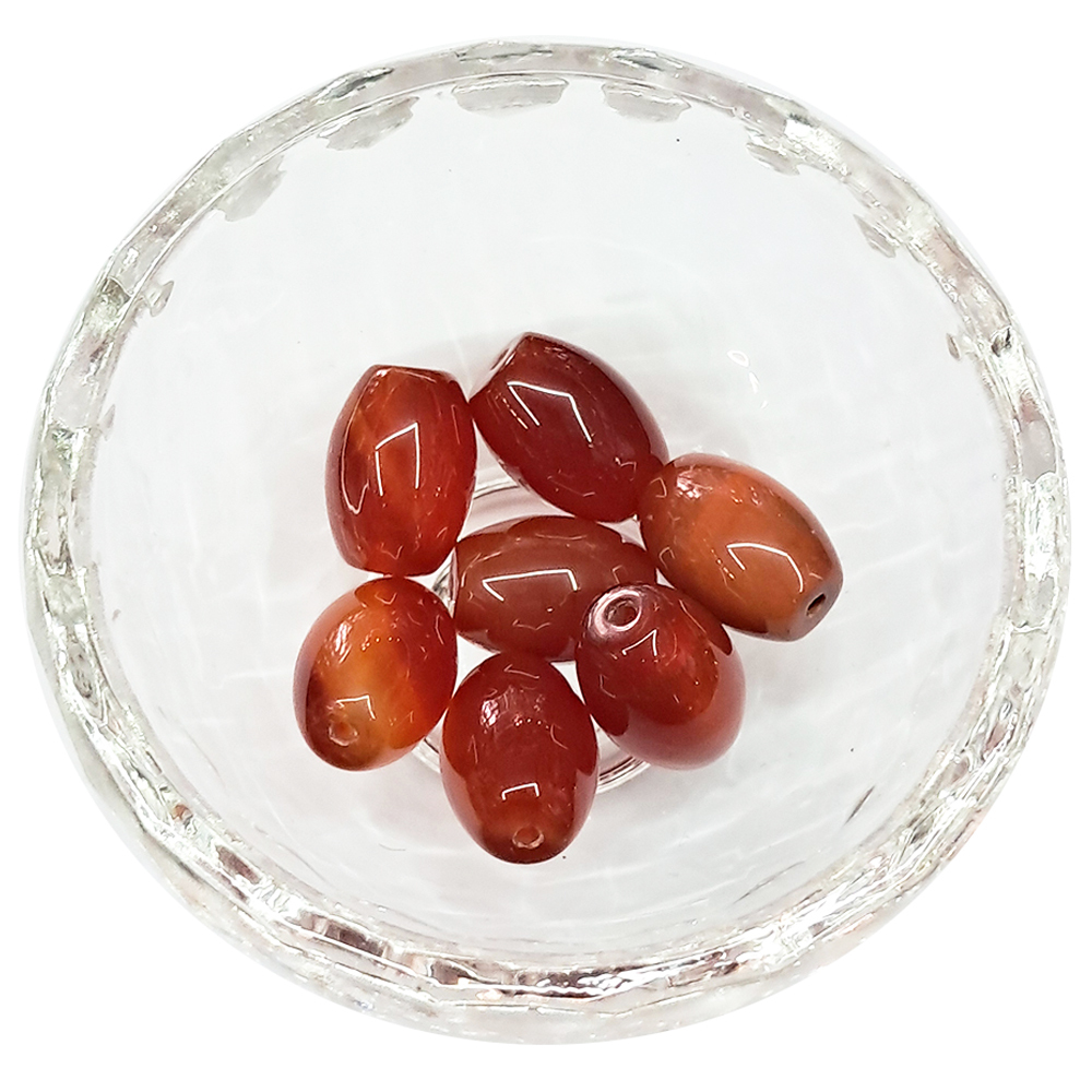 紅玉髓 橢圓珠 1顆【十方】115473