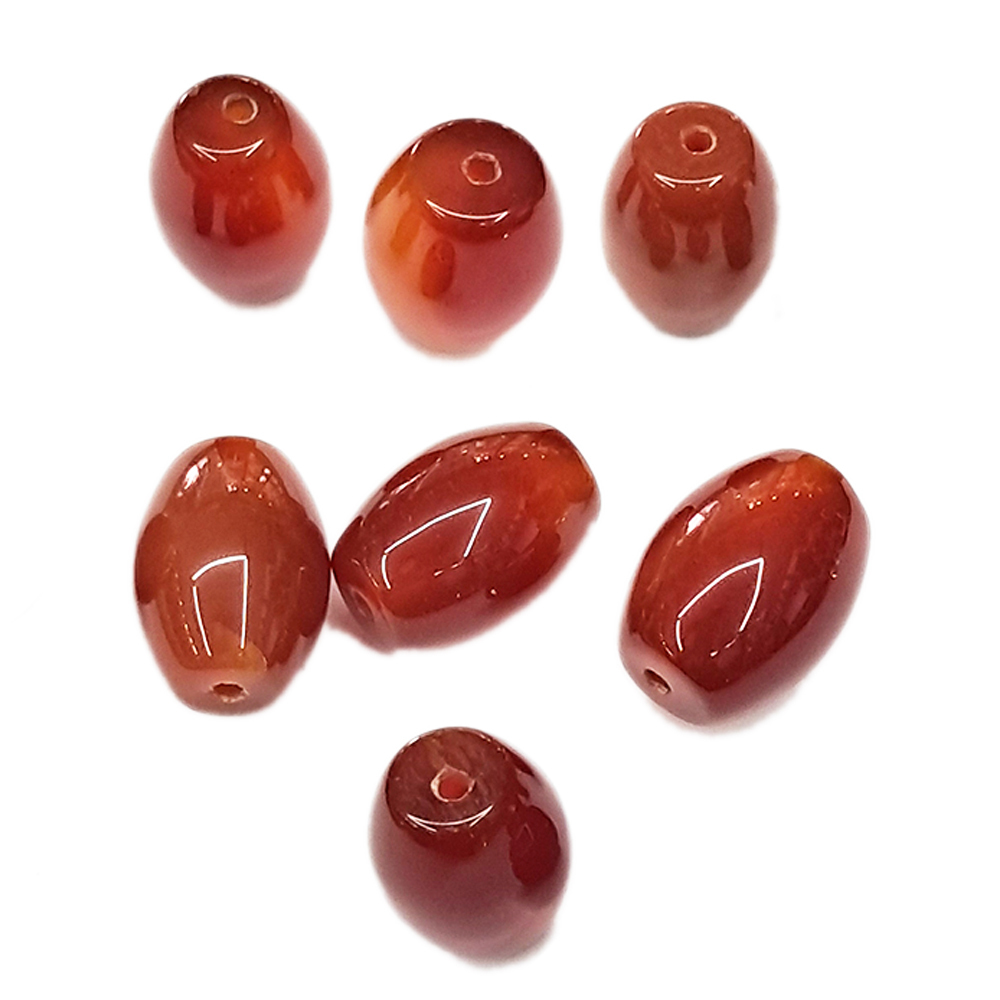 紅玉髓 橢圓珠 1顆【十方】115473