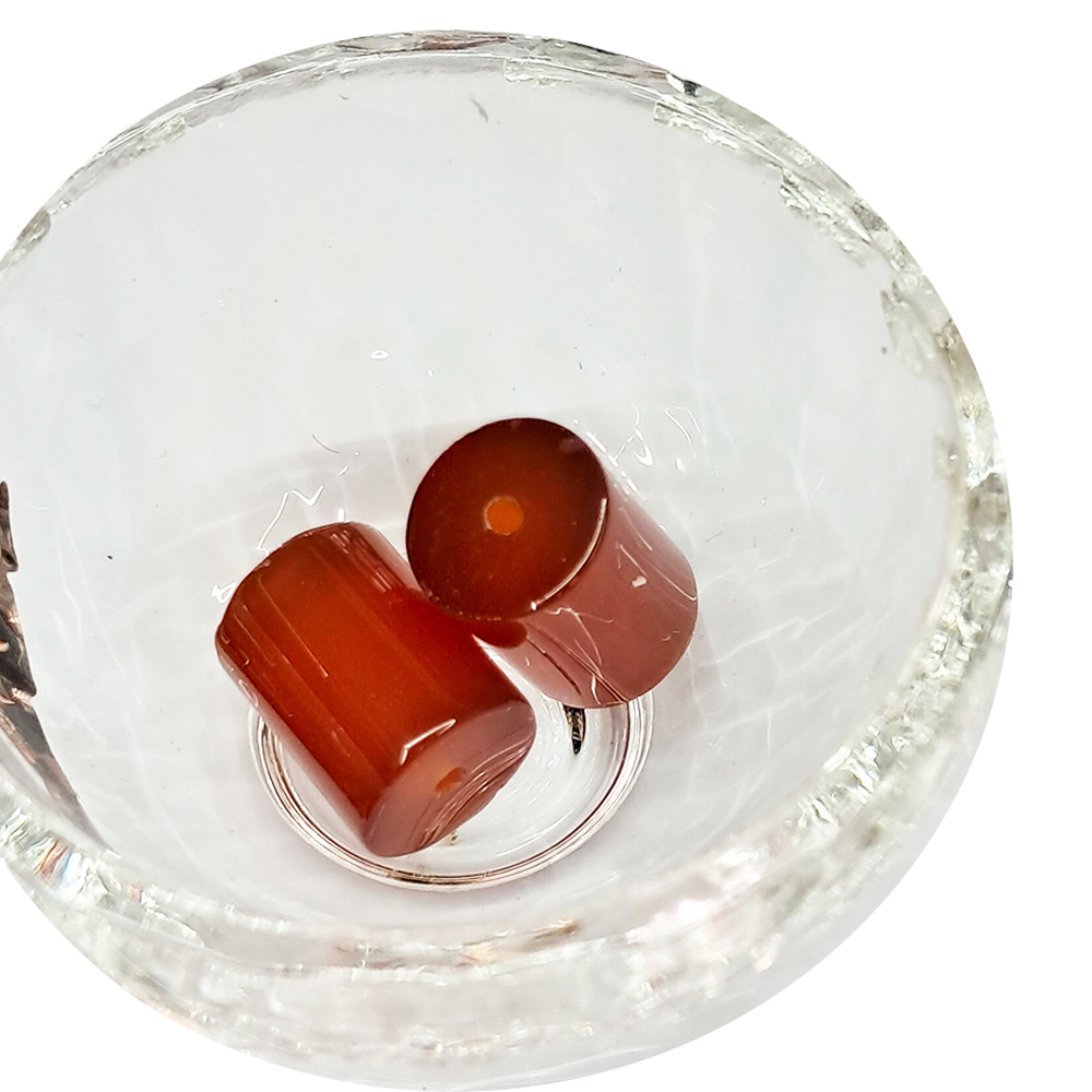 圓柱型 紅玉髓珠 1顆【十方】144231