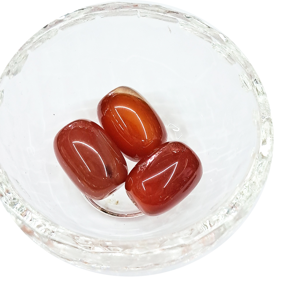 桶型 紅玉髓珠 1顆 【十方】144230