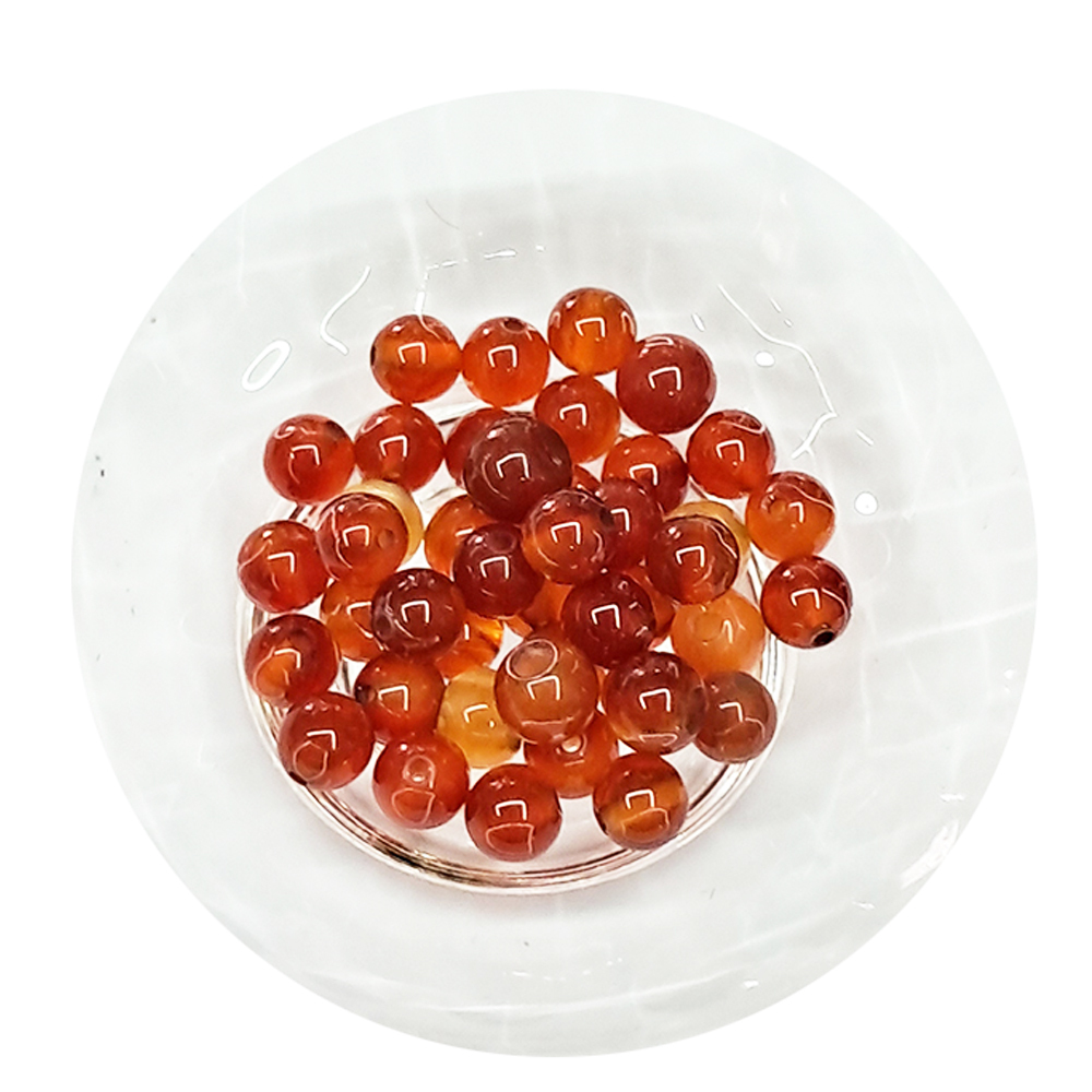 紅玉髓珠4mm 8顆  【十方】144250