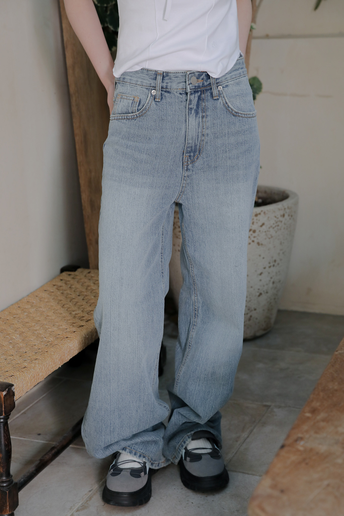 Vintage Low Rise Bootcut Denim #牛仔褲