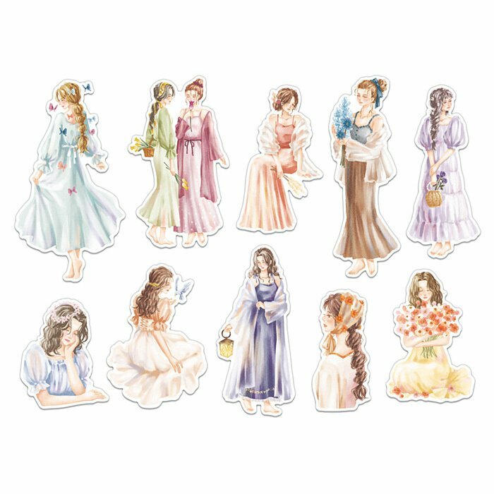 神秘女孩 Amie系列 40枚貼紙包｜日本Mind Wave