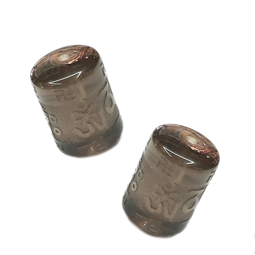 六字真言 轉經輪{茶晶}珠  公分1顆【十方】144412