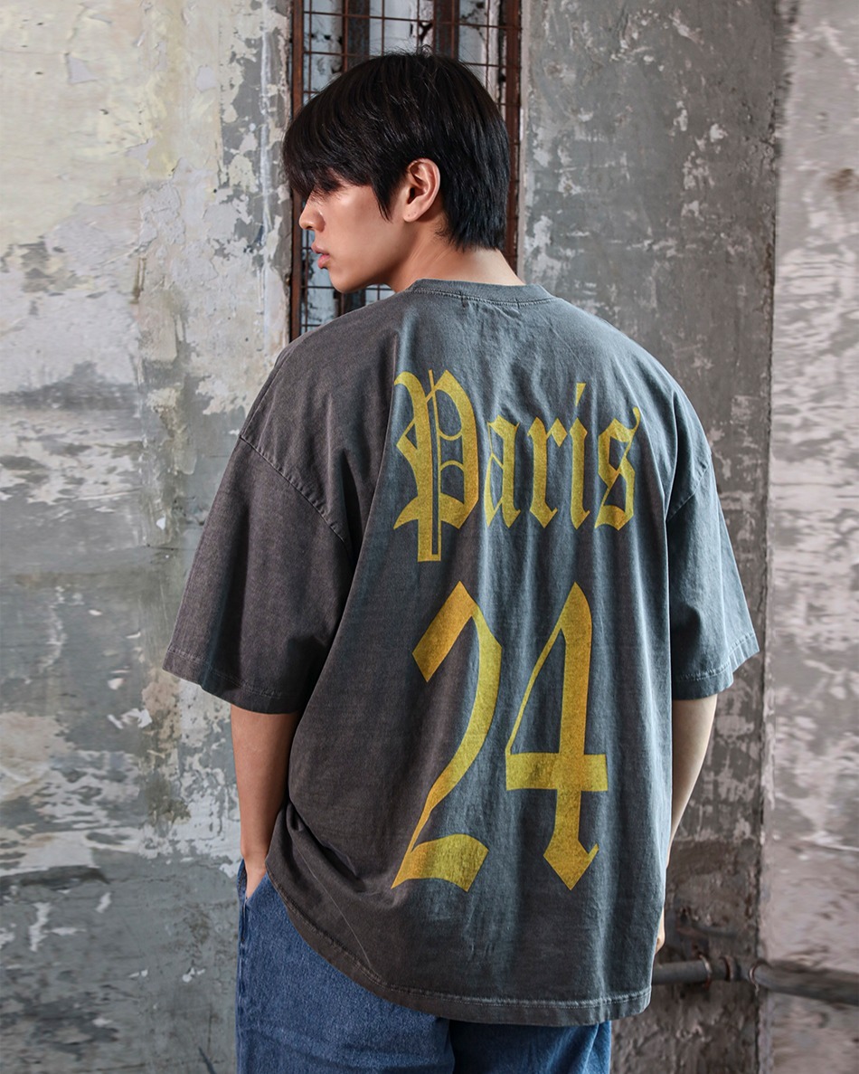 PARIS 24水洗短袖T 卹