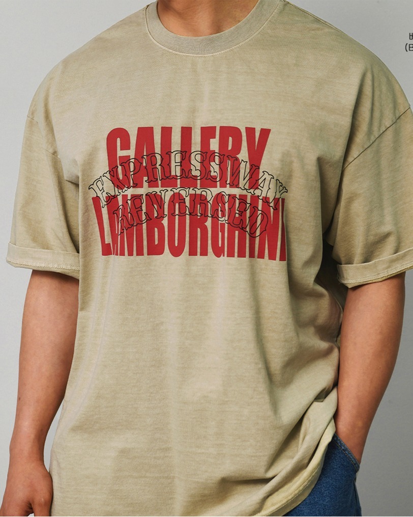 GALLERY 水洗短袖T卹