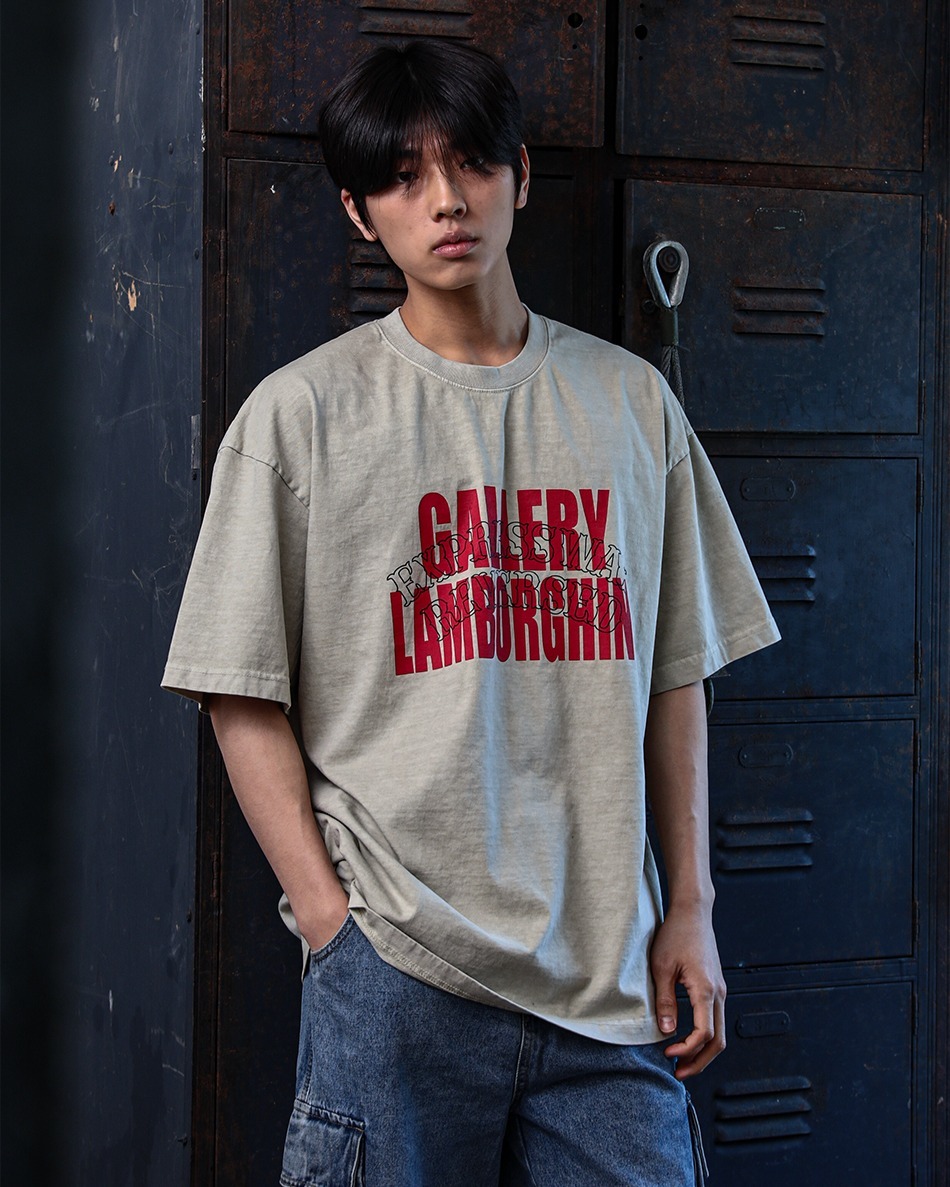 GALLERY 水洗短袖T卹