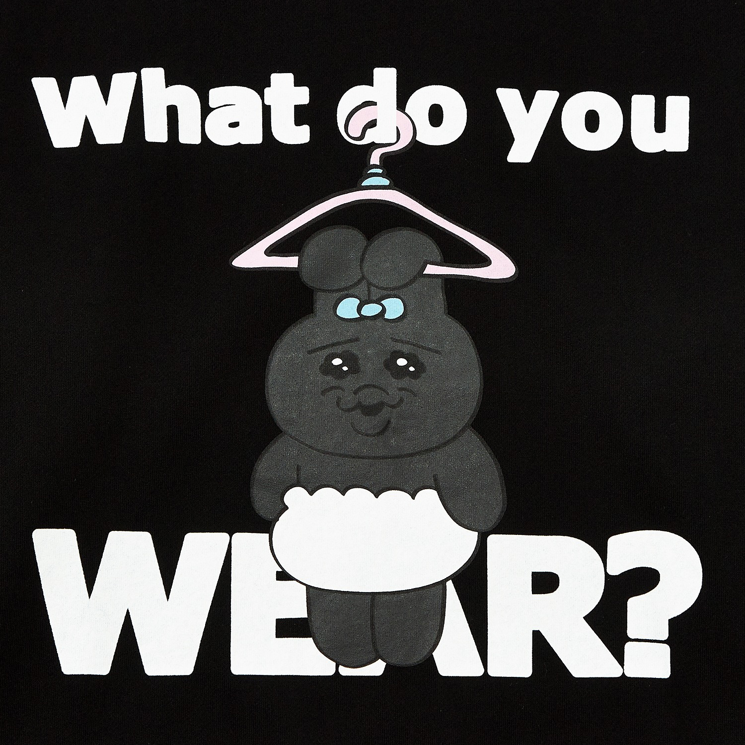 ZOZO（ゾゾ）の「ニットセーター おぱんちゅうさぎ BLACK