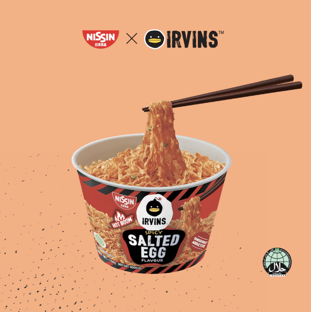 Nissin x Irvins 香辣鹹蛋碗麵