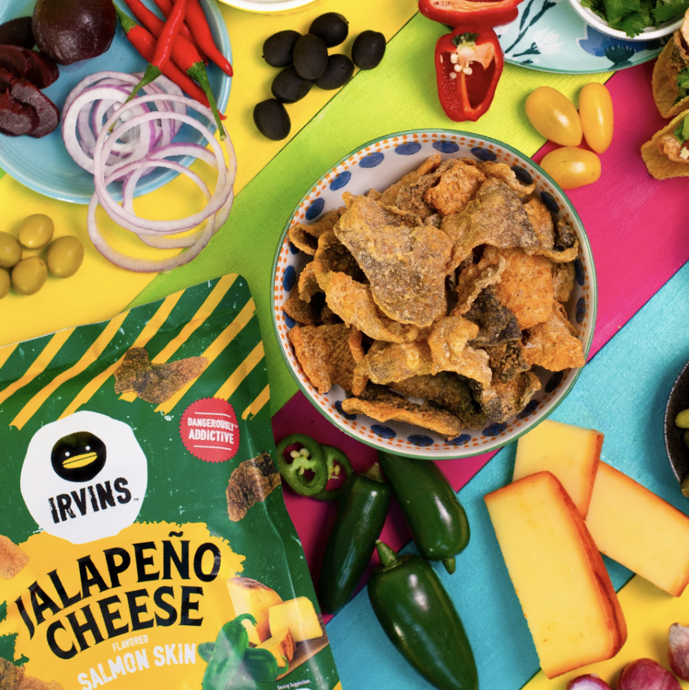 Irvins Jalapeno Cheese Salmon Skin