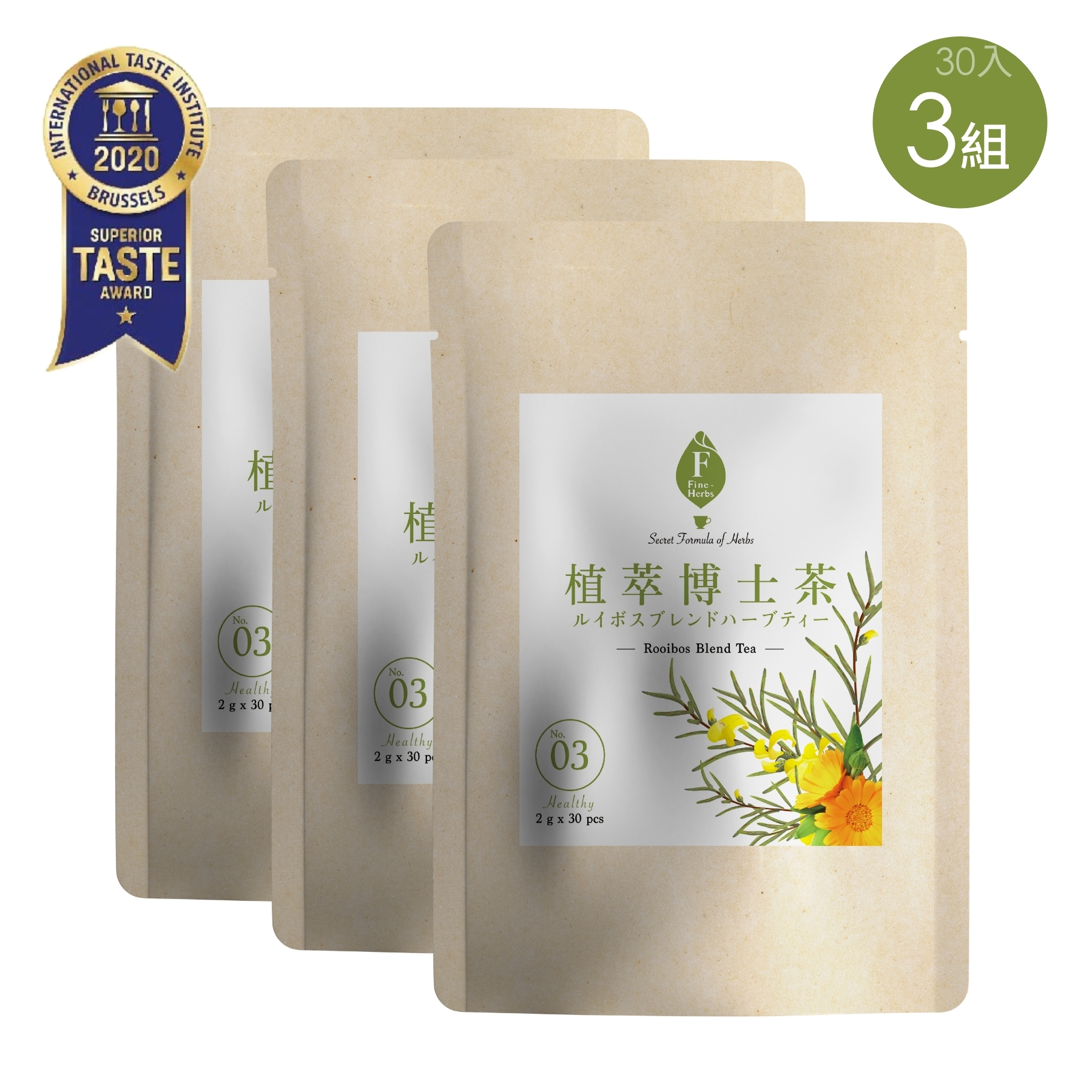 滋補強身90天組｜植萃博士茶30入*3包