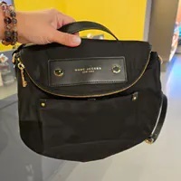 [S] MARC JACOBS BLACK M0014625-001 PREPPY NYLON MESSENGER CROSSBODY, 191267516110 (SMJ519)