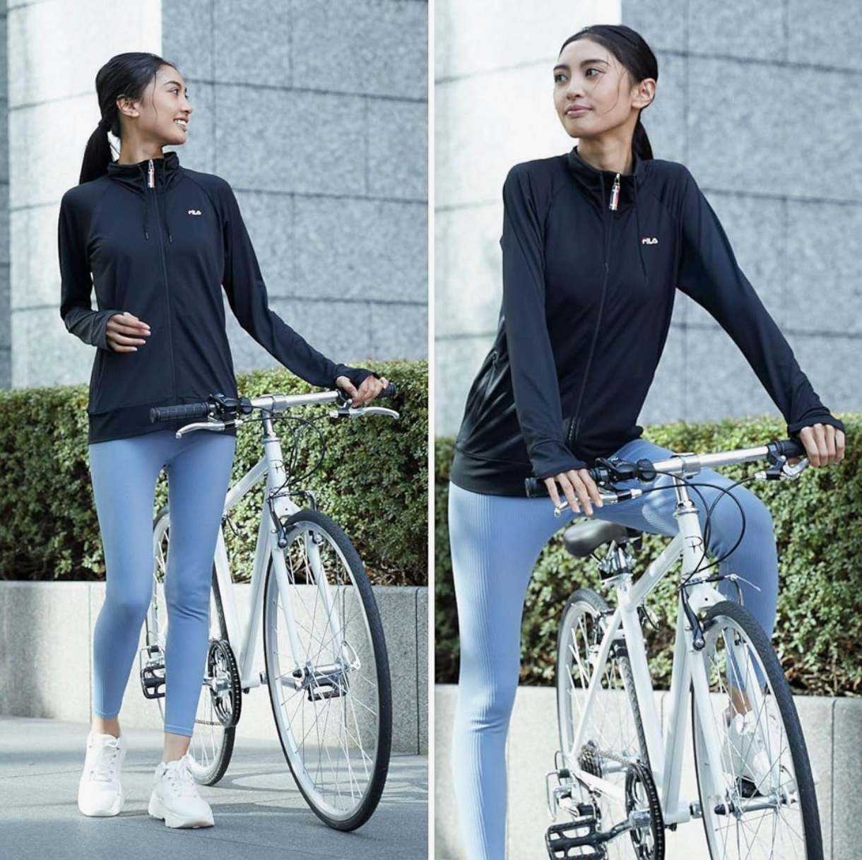 【預購】J0409901 FILA 女款防晒衣 黑色S碼