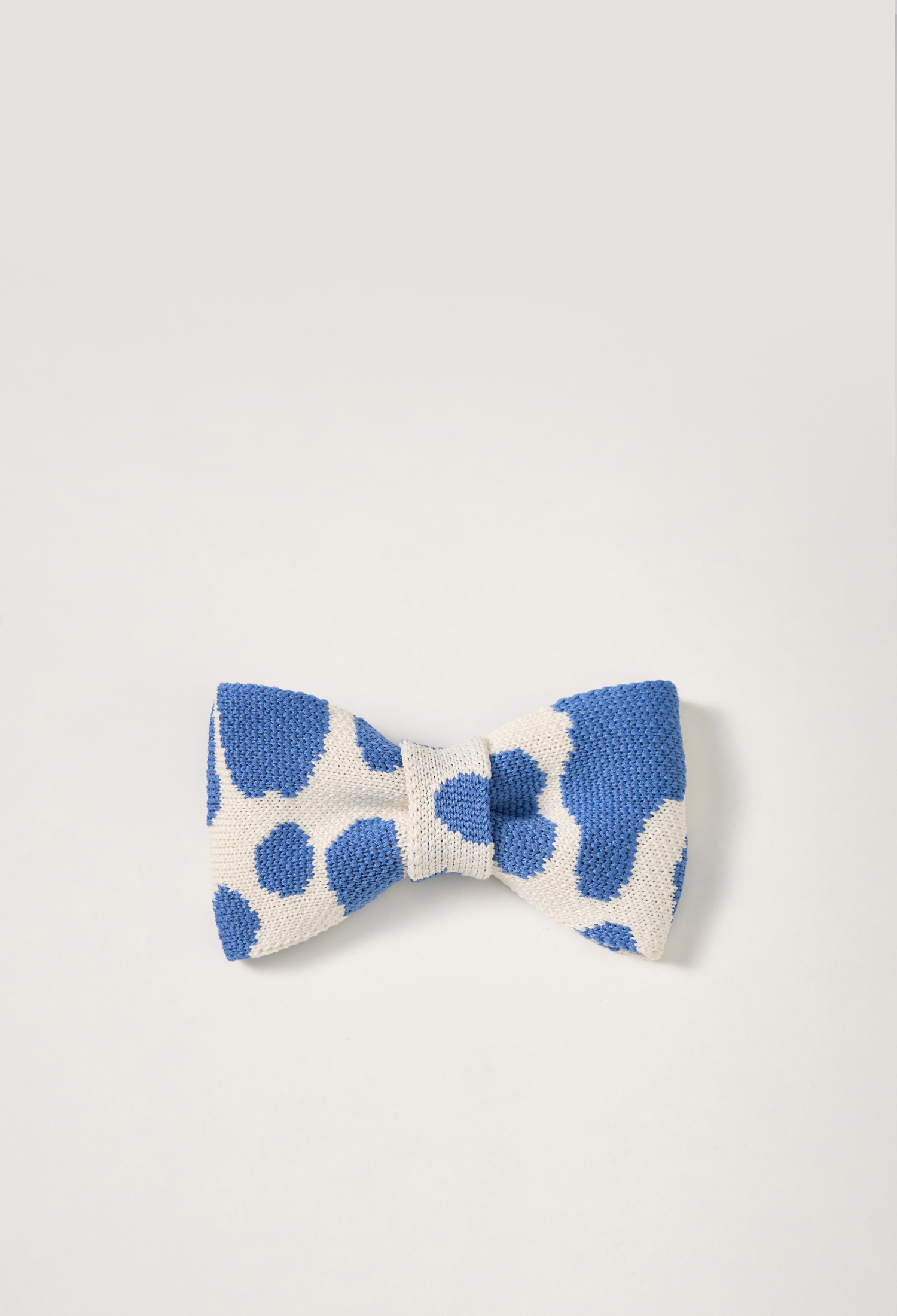 小蝴蝶結夾飾 藍紋乳牛