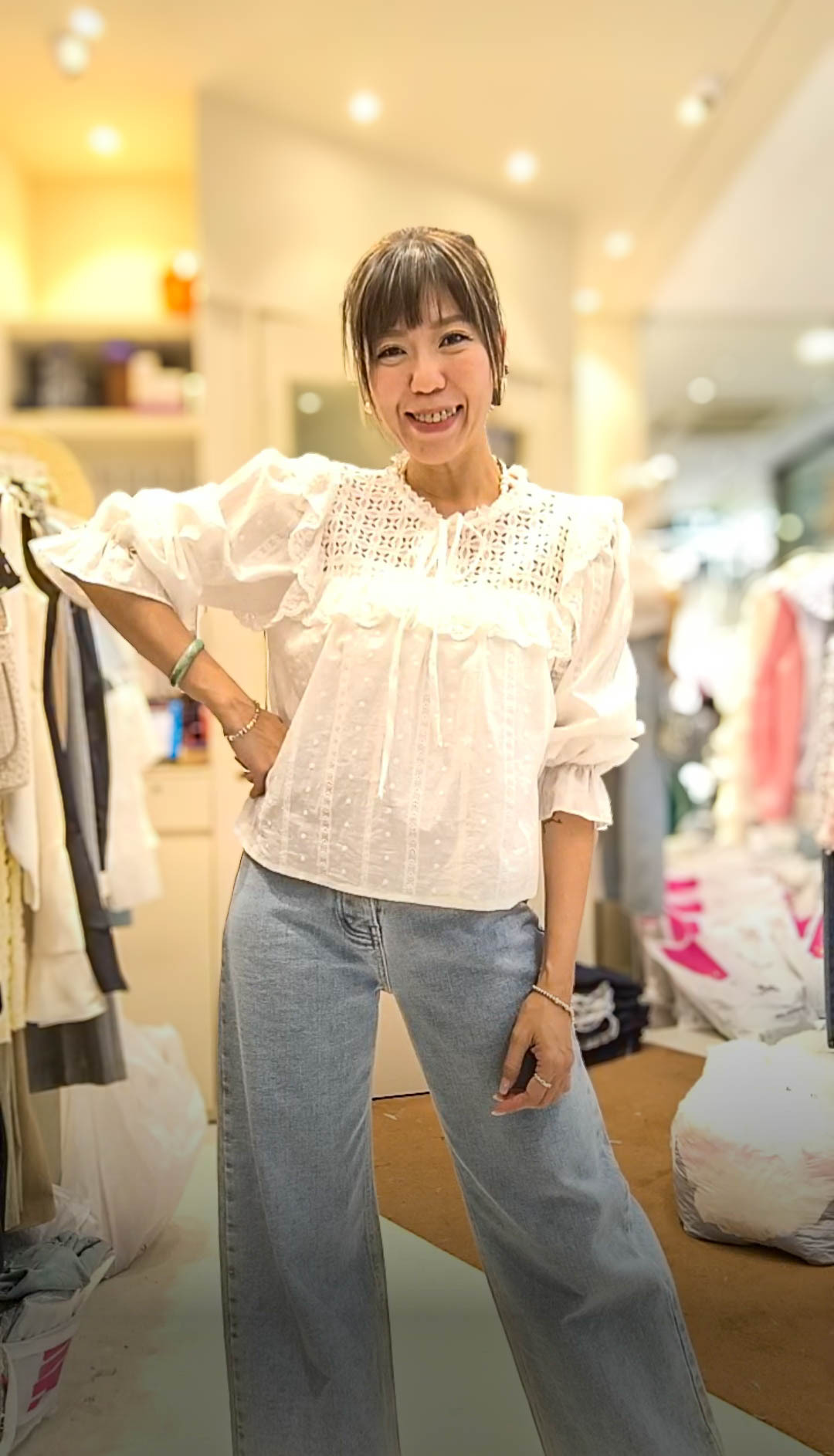 PM_K2194  ▶️長袖綁帶上衣 👉B:106cm L:53cm👈