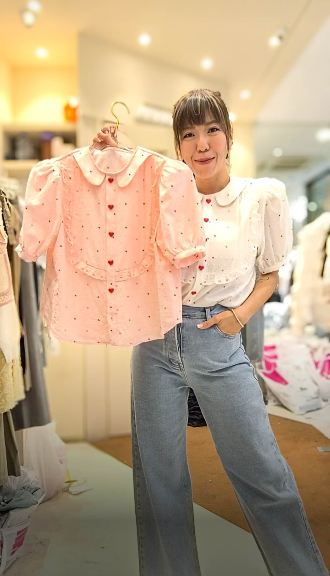 PM_K2198  ▶️很多愛心上衣 👉B:110cm L:55cm👈