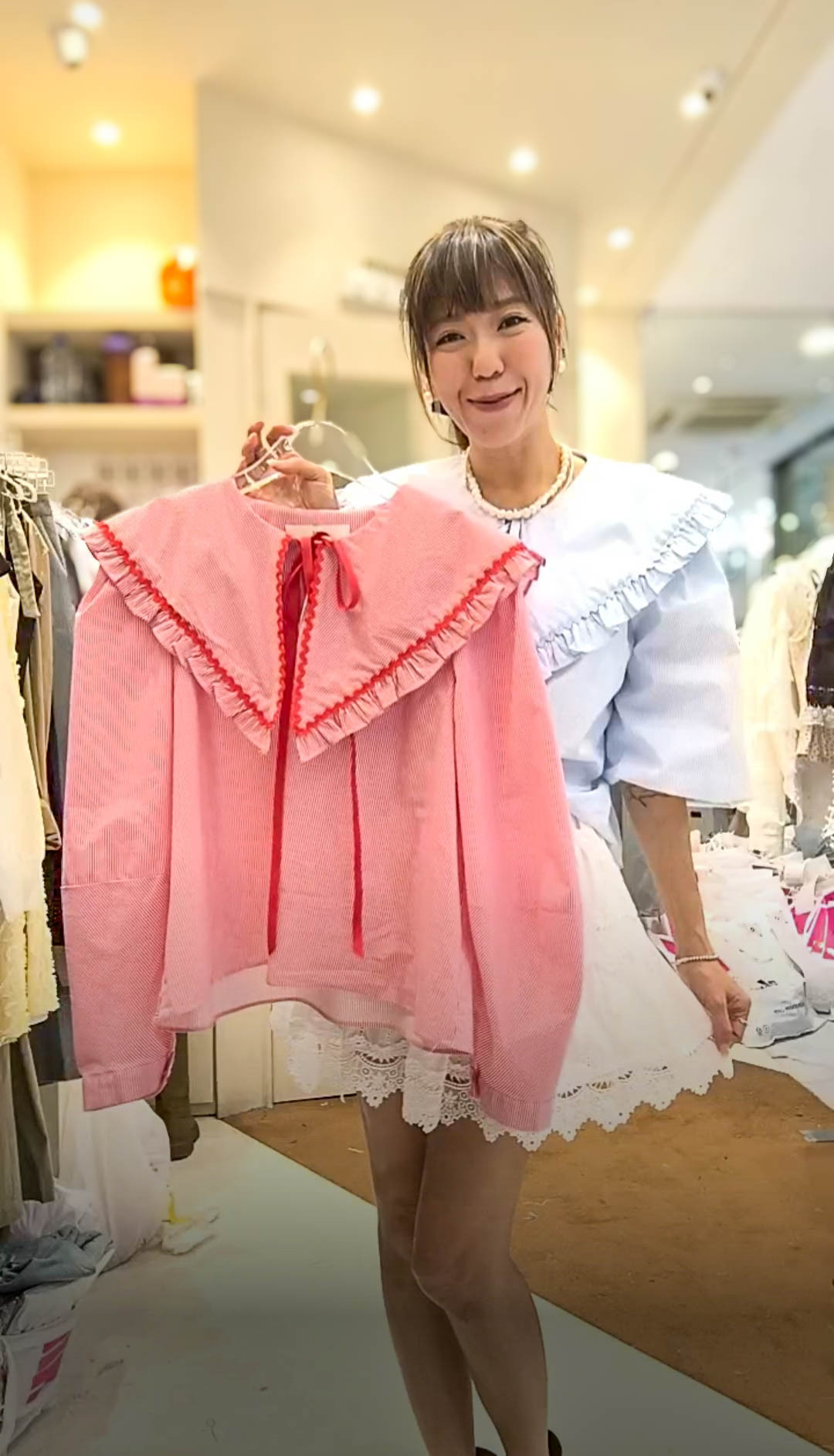 PM_K2104  ▶️細條紋長袖上衣 👉B:110cm L:56cm👈