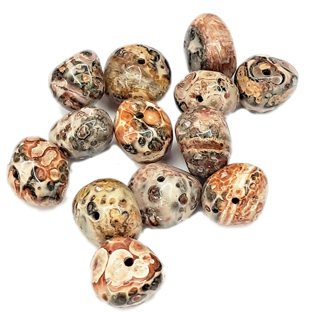 花豹石珠  1.1*0.8公分2顆【十方】141684