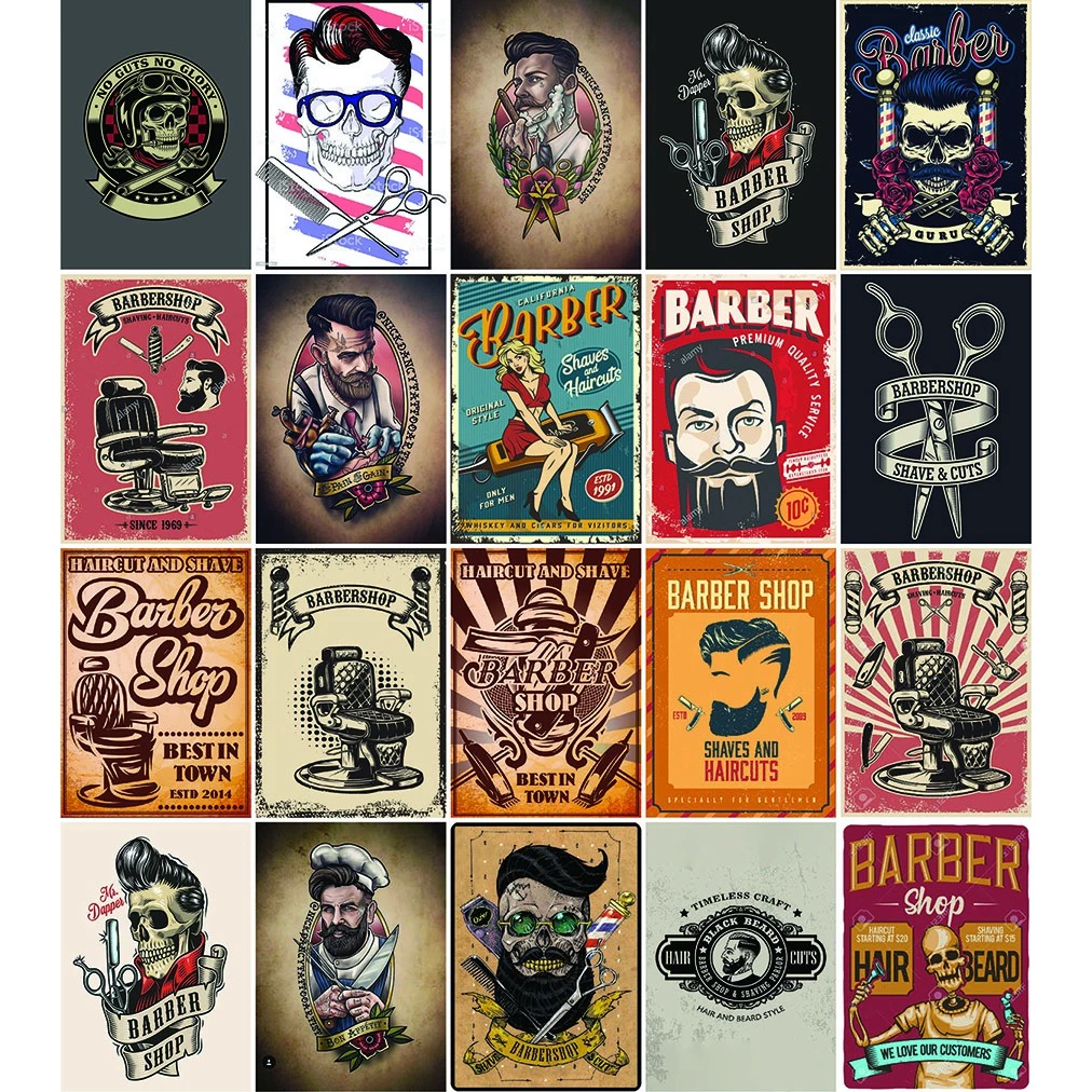 Barber風理髮鐵盤