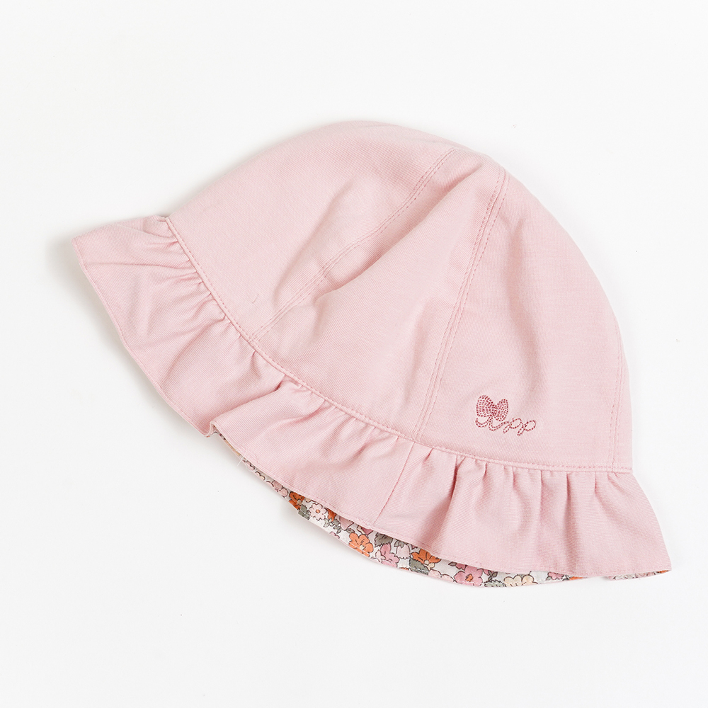 PIPPY 雙面戴精緻刺繡遮陽帽 粉