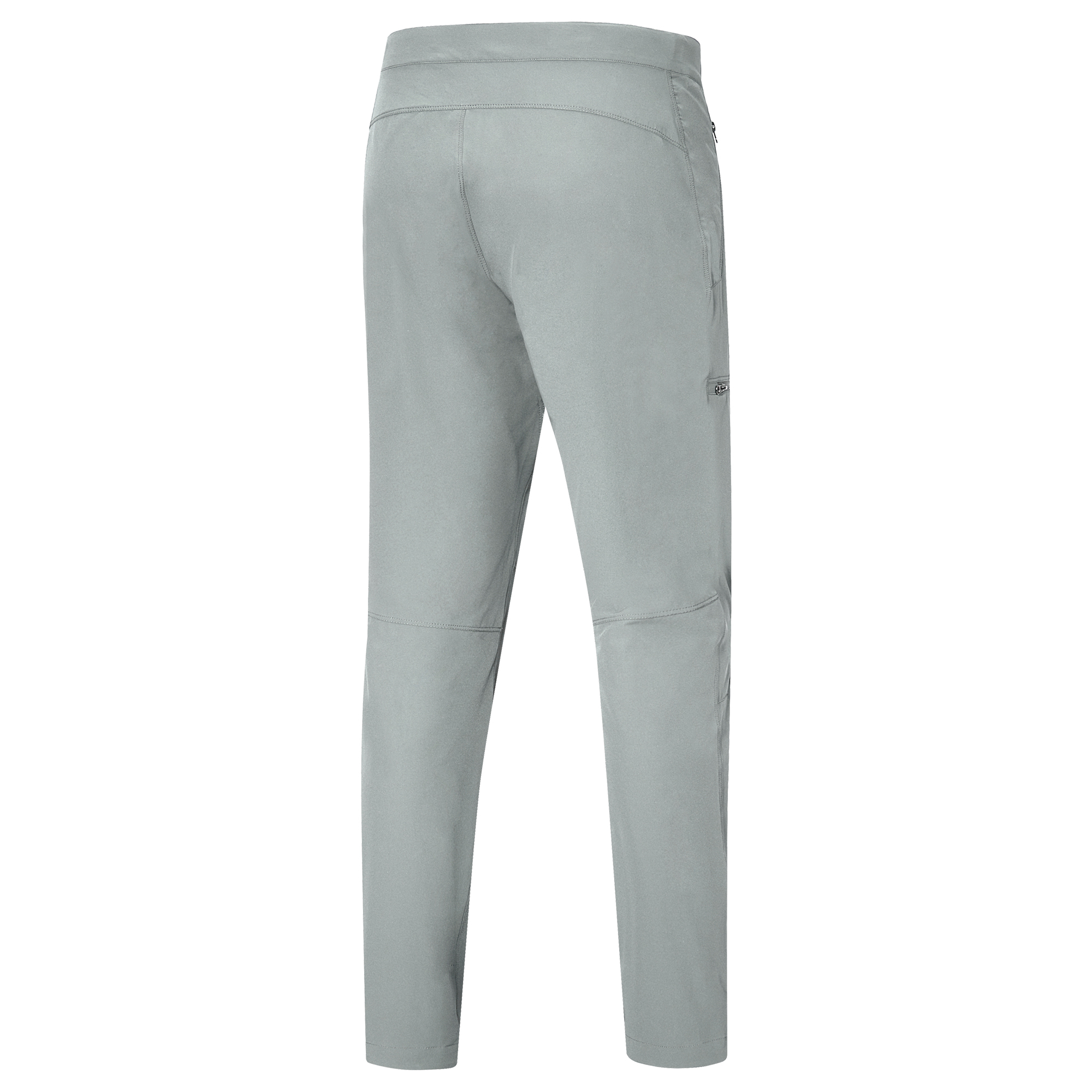 男款調整帶拉鏈休閒長褲 空間灰