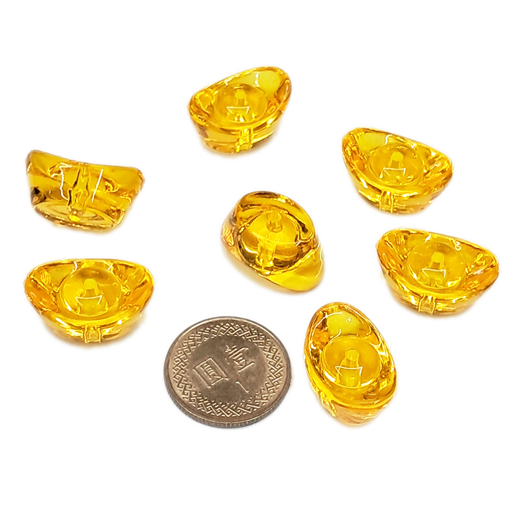 元寶 壓克力珠2*1.4*1公分2顆【十方】141649