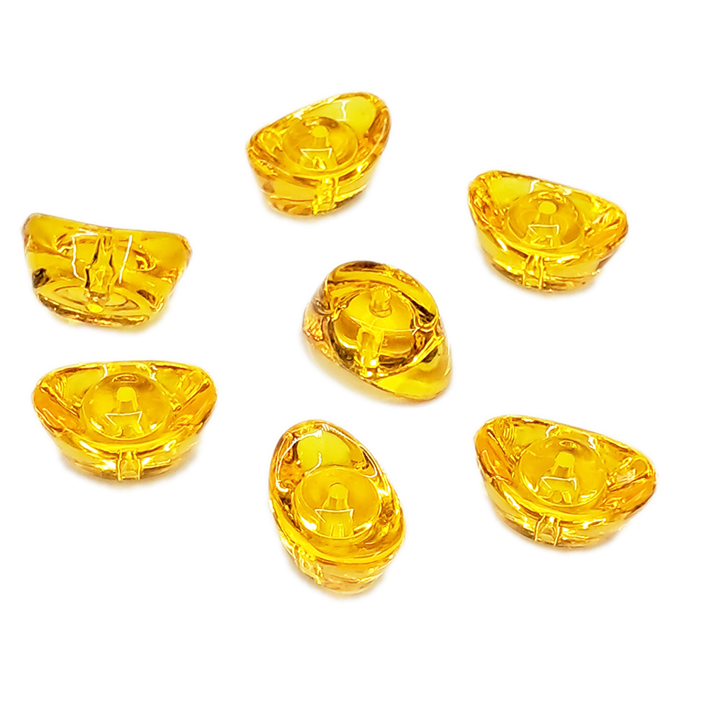 元寶 壓克力珠2*1.4*1公分2顆【十方】141649