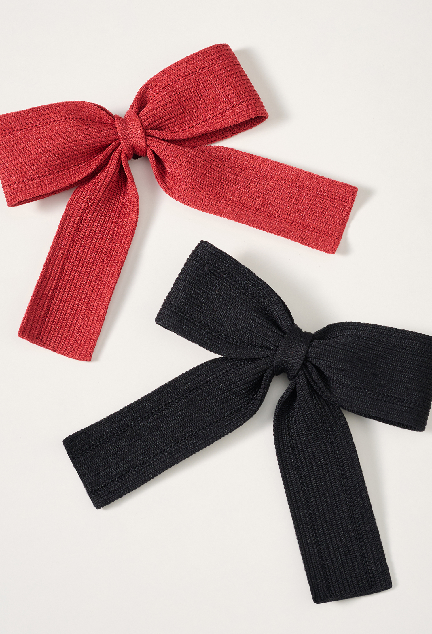 茱莉亞蝴蝶結夾飾 法式紅