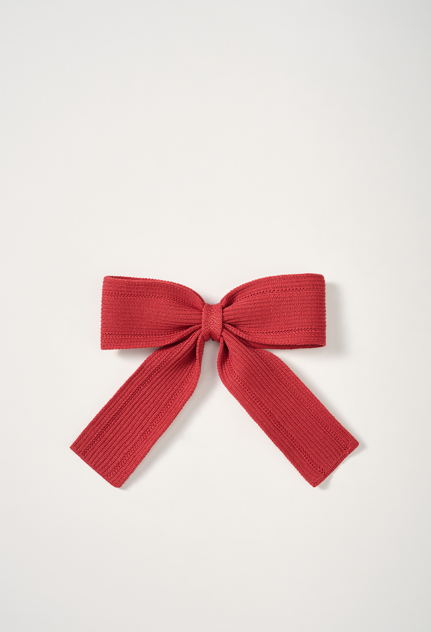 茱莉亞蝴蝶結夾飾 法式紅