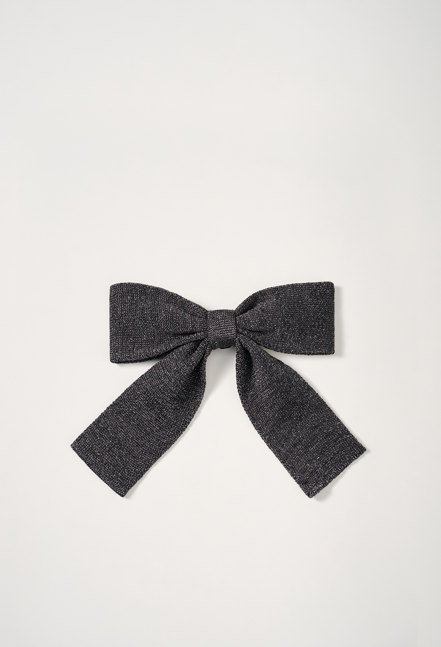 茱莉亞蝴蝶結夾飾 金蔥黑