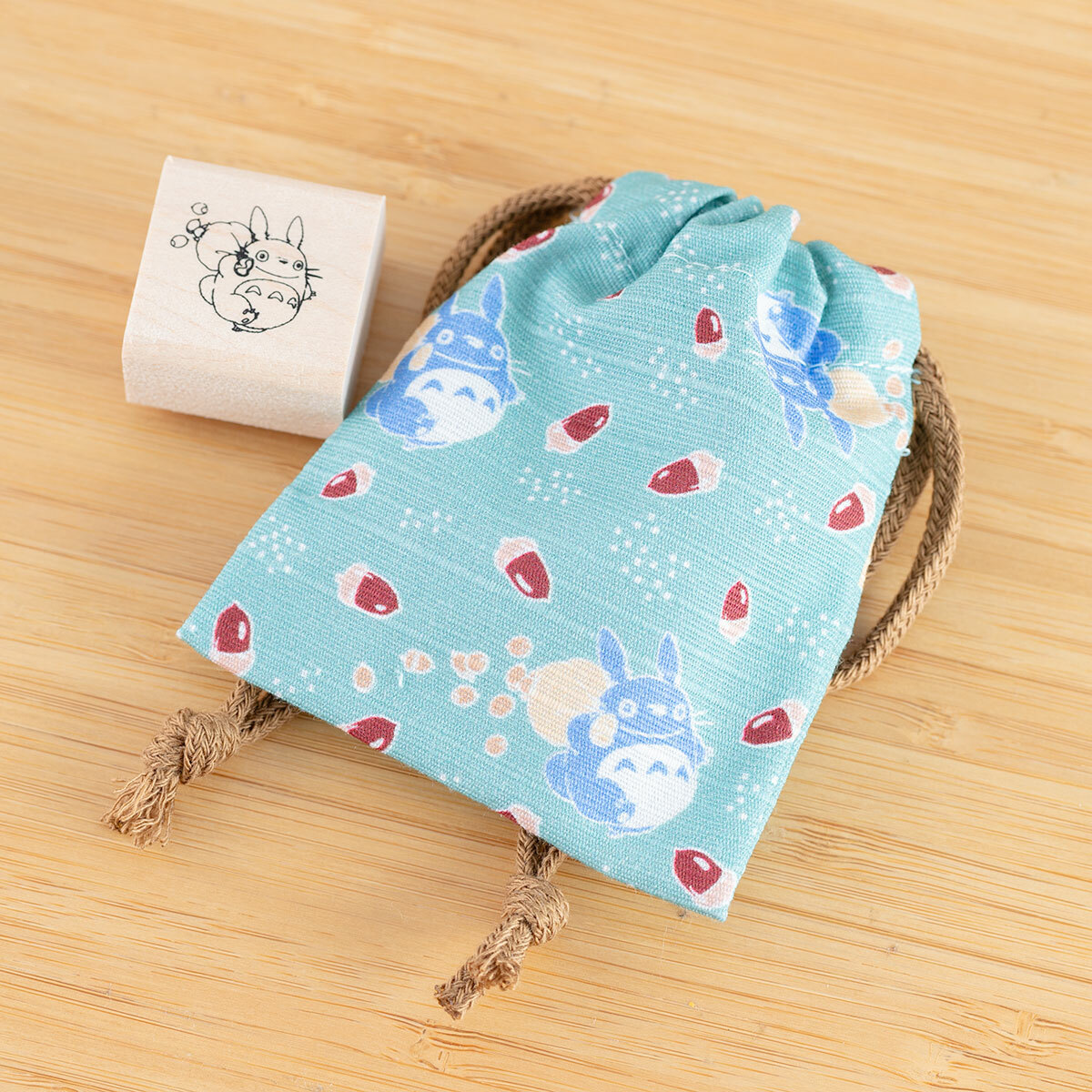 印章和風束袋組 龍貓 中龍貓和橡果子