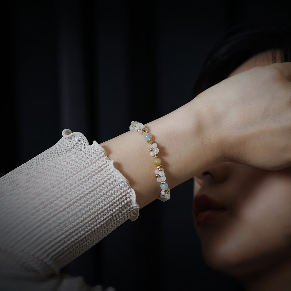 華爾滋之夢｜摩根石鏈條手鍊 B0018