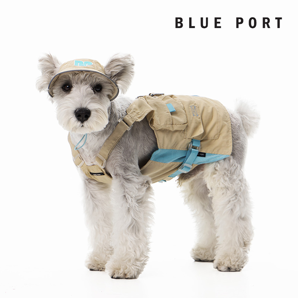 Blue Port - BP防曬工裝馬甲 - 卡其色 【狂寵獨家色】