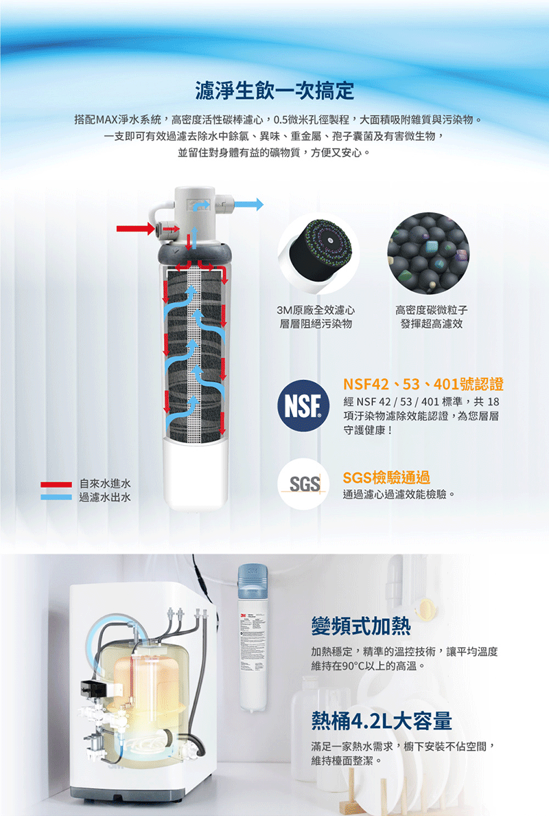 【3M】HEAT3000 廚下型觸控式熱飲機