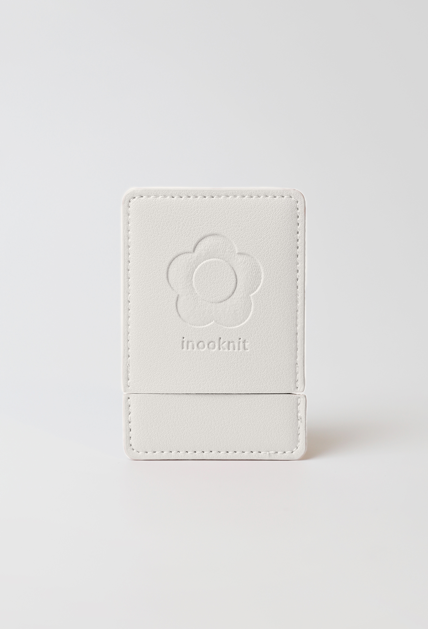 品牌小花隨身鏡 白色