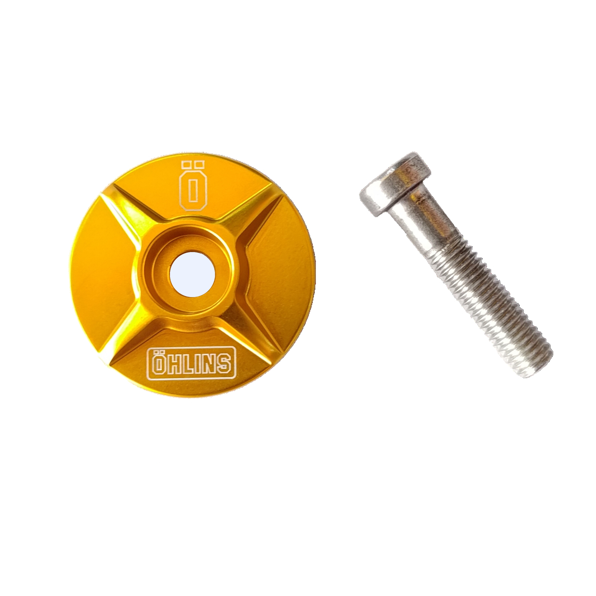 Öhlins 金色版龍頭上蓋(附贈螺絲)